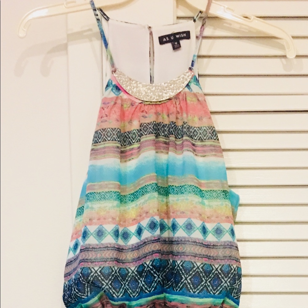 As you wish my Rainbow Pattern blue dress